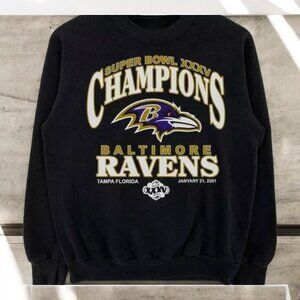 2001 Baltimore Ravens Super Bowl Xxxv Champions Sweatshirt Men Women